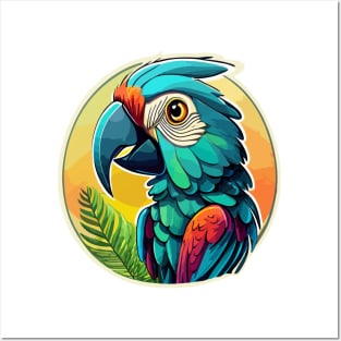 Vibrant Parrot Delights: A Rainbow of Feathers! Posters and Art